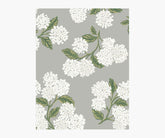 Hydrangea Wallpaper Sample - Grey