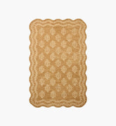 Lisette Wool Hooked Rug - Wheat & Ivory