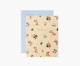 Ditsy Dahlia Thank You Card - Single Card