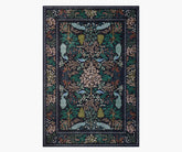 Canopy Peacock Forest Printed Rug - Charcoal