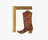 Birthday Boot Birthday Card - Single Card