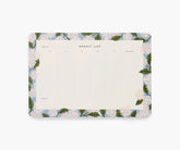 Weekly Desk Pad - Hydrangea