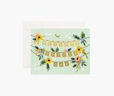 Welcome Garland Baby Card - Single Card