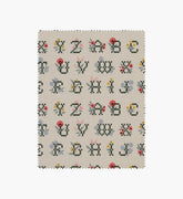 Cross Stitch Letters Canvas Fabric - Linen