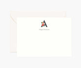 Monogram Personalized Stationery - A