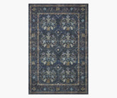 Courtyard Seville Printed Rug - Navy