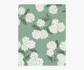 Hydrangea Wallpaper Sample - Jade