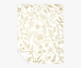 Aviary Peel & Stick Wallpaper Sample - Metallic Gold & Cream