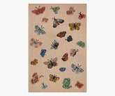 Highgrove Butterfly House Wool Hooked Rug - Blush