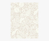 Pomegranate Wallpaper Sample - Beige & White