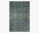 Eden Lattice Power Loomed Rug - Indigo