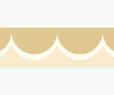 Scallop Trim Wallpaper - Linen