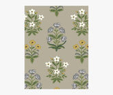 Mughal Rose Wallpaper Sample - Linen