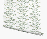 Climbing Vines Wallpaper - White & Metallic Gold
