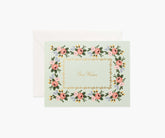 Rosa Best Wishes Wedding Card - Single Card