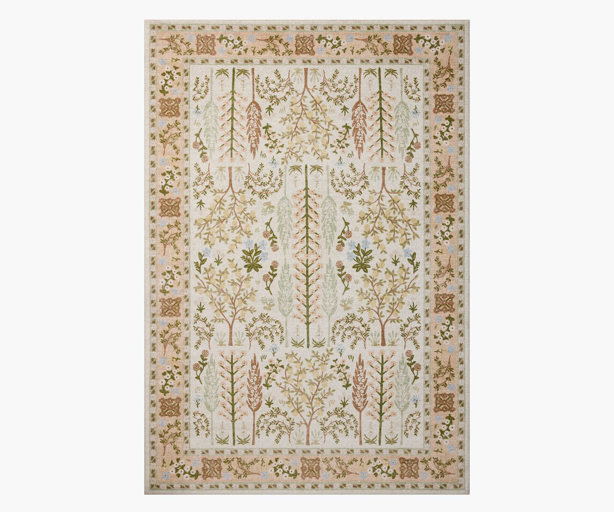 Canopy Bough Printed Rug - Cream