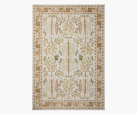 Canopy Bough Printed Rug - Cream