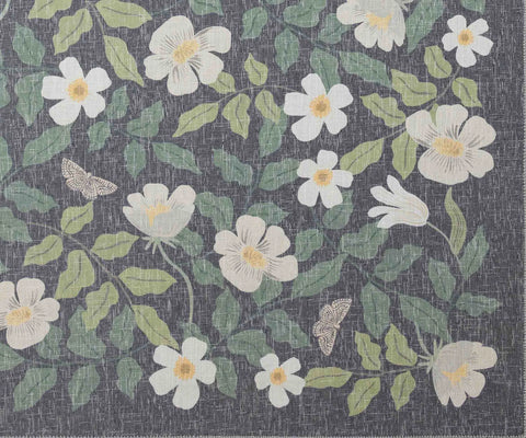 Cotswolds Primrose Power Loomed Rug - Charcoal