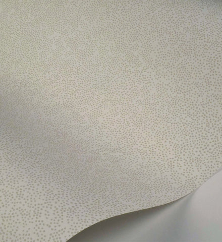 Champagne Dots Wallpaper - Linen & White