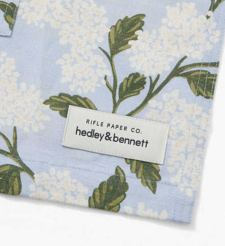 Smock Apron - Hydrangea