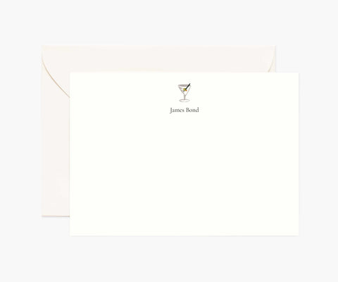 Food & Drink Personalized Stationery  - Martini