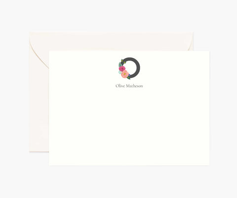 Monogram Personalized Stationery - O