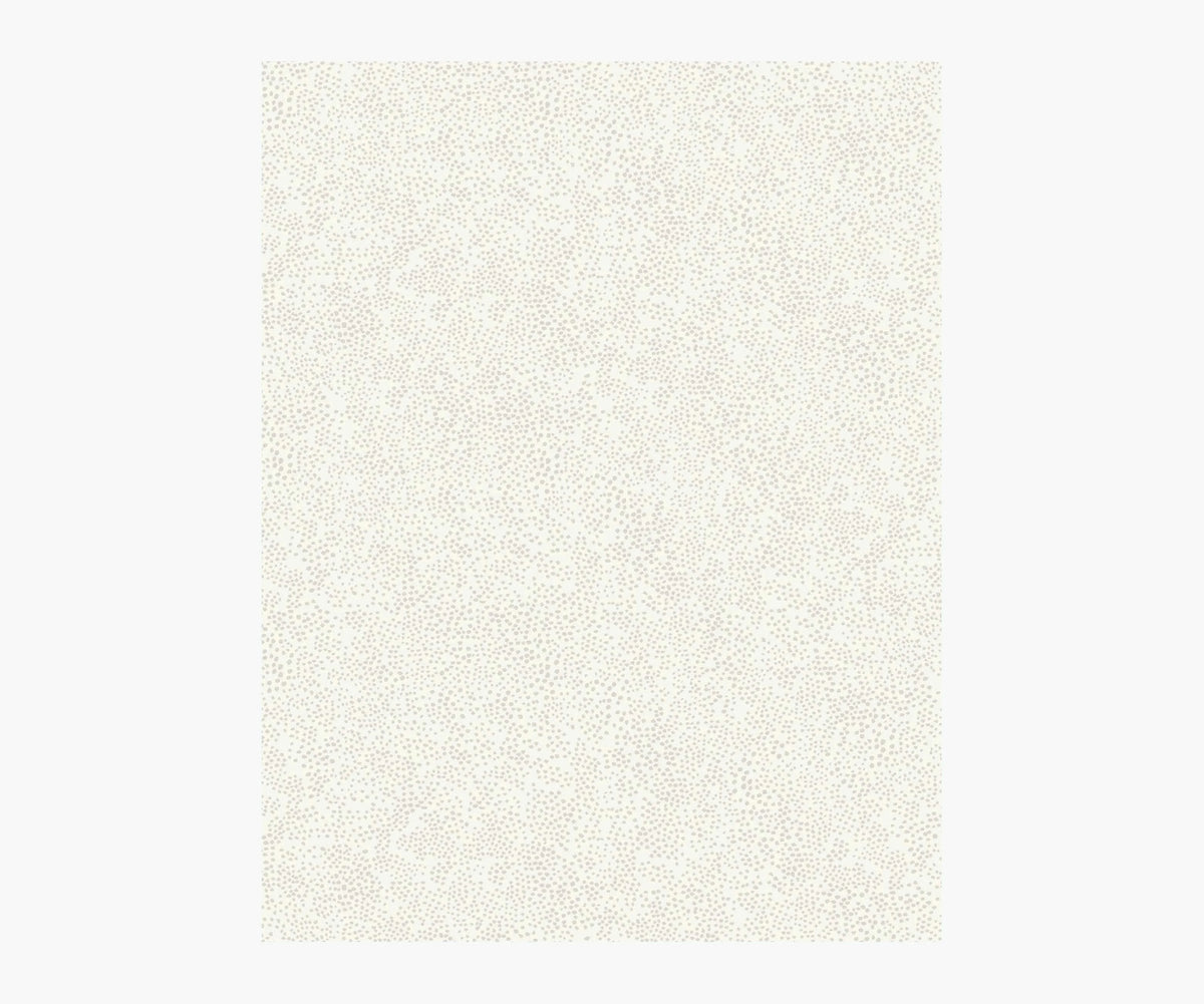 Champagne Dots Wallpaper Sample - Linen & White