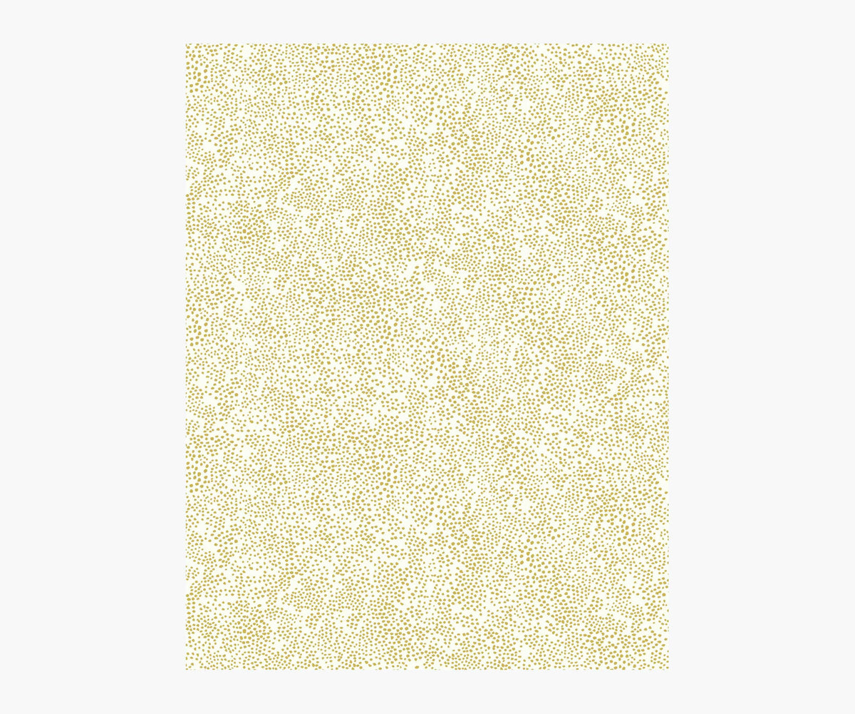 Champagne Dots Wallpaper Sample - Metallic Gold & White