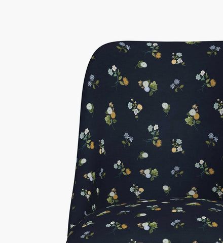 Oxford Desk Chair - Ditsy Dahlia Navy