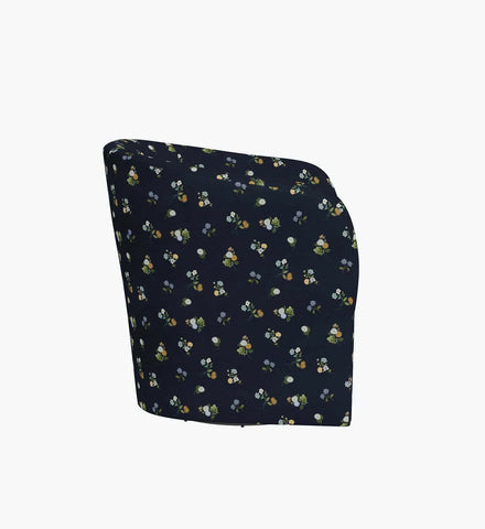 Pembroke Swivel Chair - Ditsy Dahlia Navy