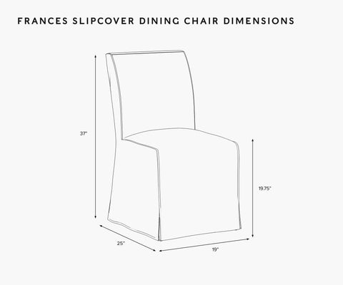 Frances Slipcover Dining Chair - Dahlia