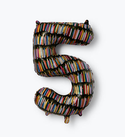 Numbered Foil Balloon - Candles