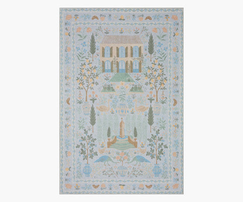 Menagerie Camont Printed Rug - Light Blue