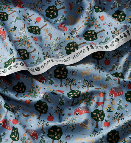 Farmhouse Cotton Fabric - Slate