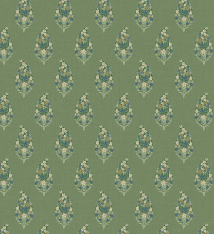 Paisley Wallpaper - Green