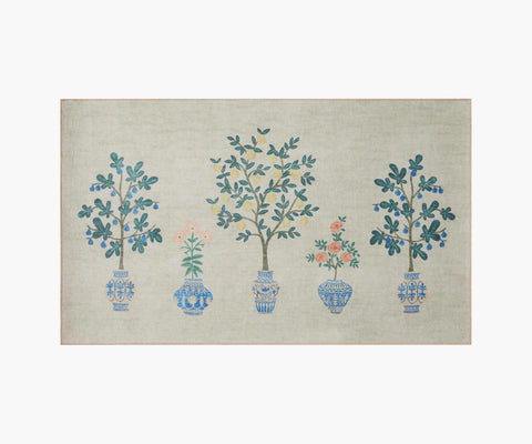 Atelier Topiary Non-Slip Rug - Ivory