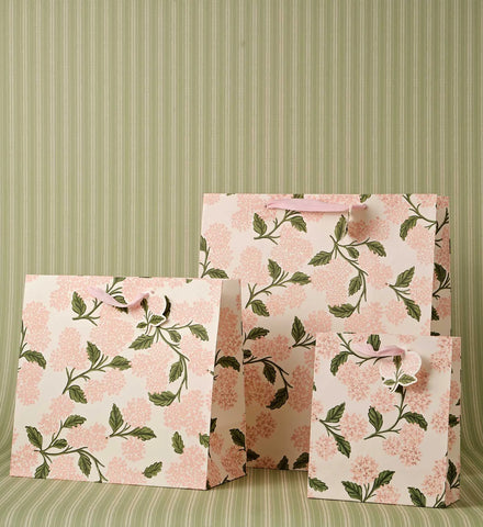 Pink Hydrangea Large Gift Bag