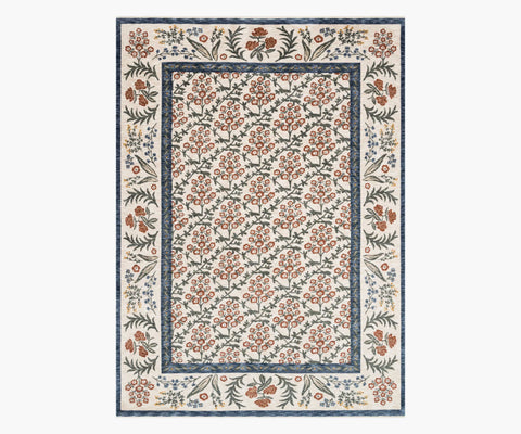 Kismet Suzani Garden Power-Loomed Rug - Cream