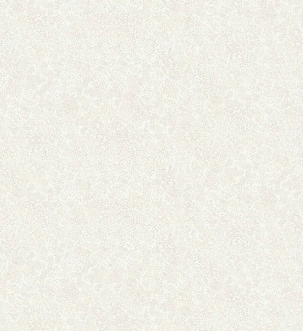 Champagne Dots Wallpaper - Linen & White