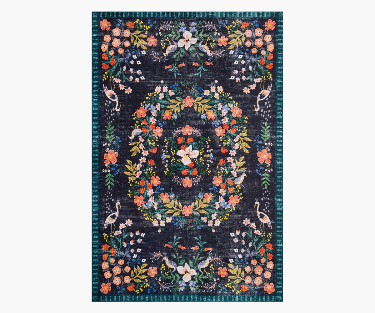 Palais Luxembourg Printed Rug - Navy