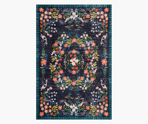 Palais Luxembourg Printed Rug - Navy