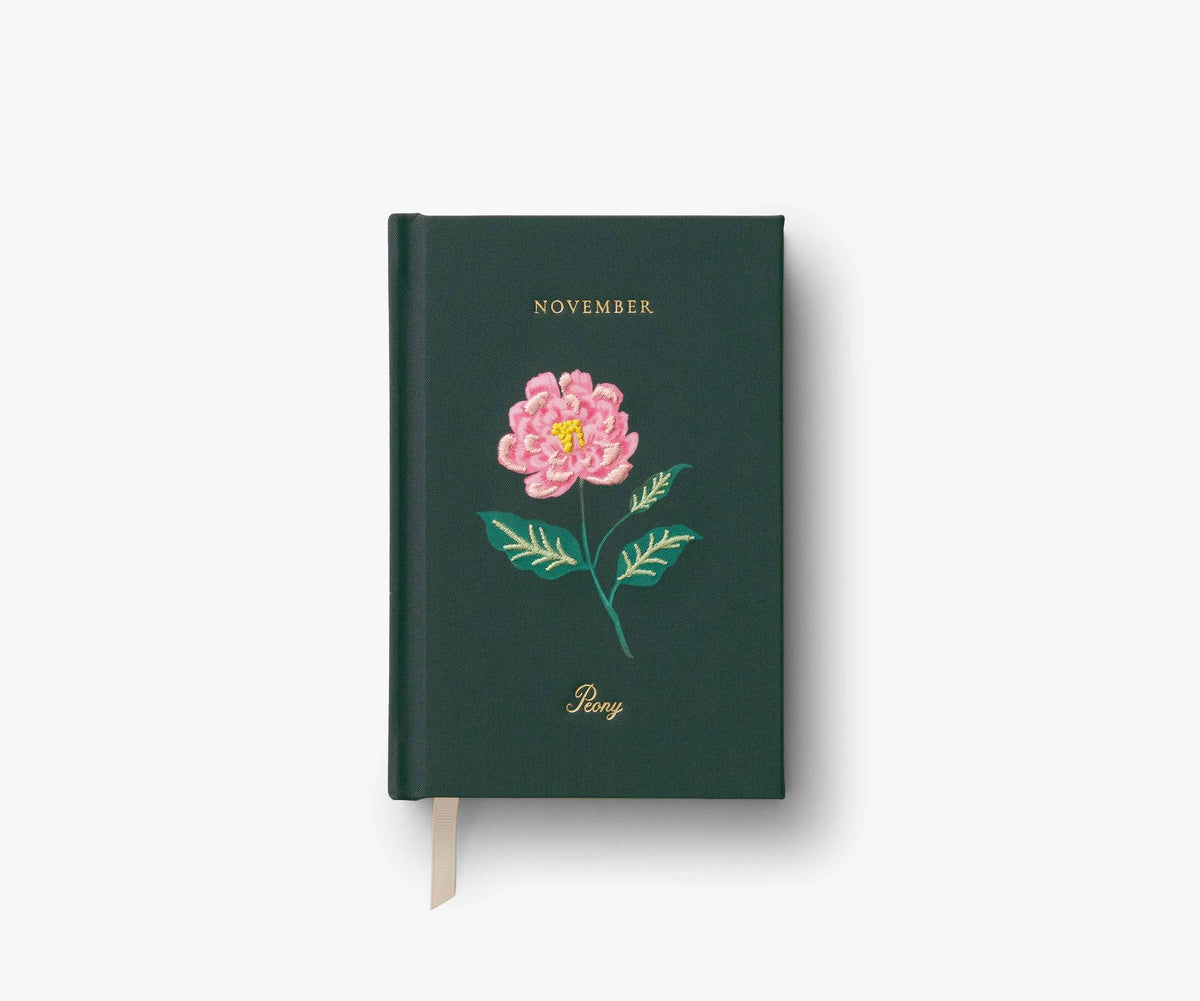 Birth Month Mini Embroidered Journal - November