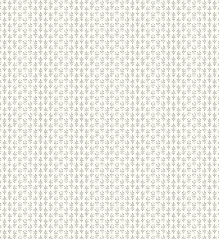 Petal Wallpaper - White & Metallic Silver