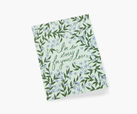 Laurel Sympathy Card - Single Card