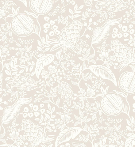 Pomegranate Peel & Stick Wallpaper - Beige & White