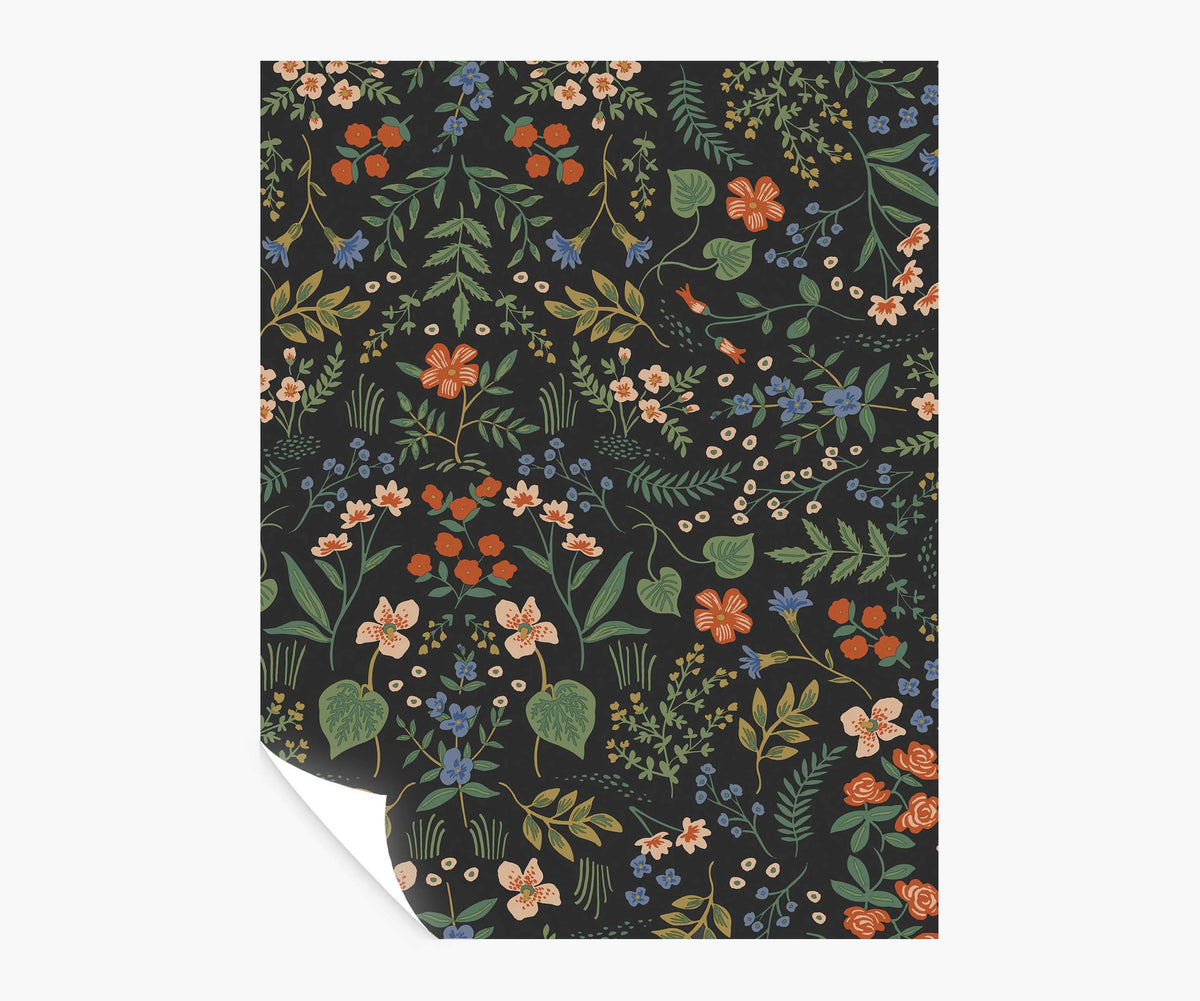 Wildwood Peel & Stick Wallpaper Sample - Black