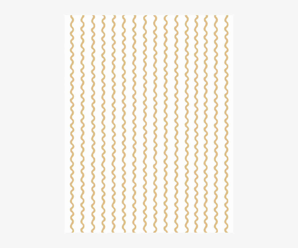Rickrack Wallpaper Sample - Metallic Gold