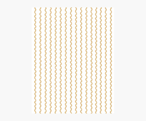Rickrack Wallpaper Sample - Metallic Gold