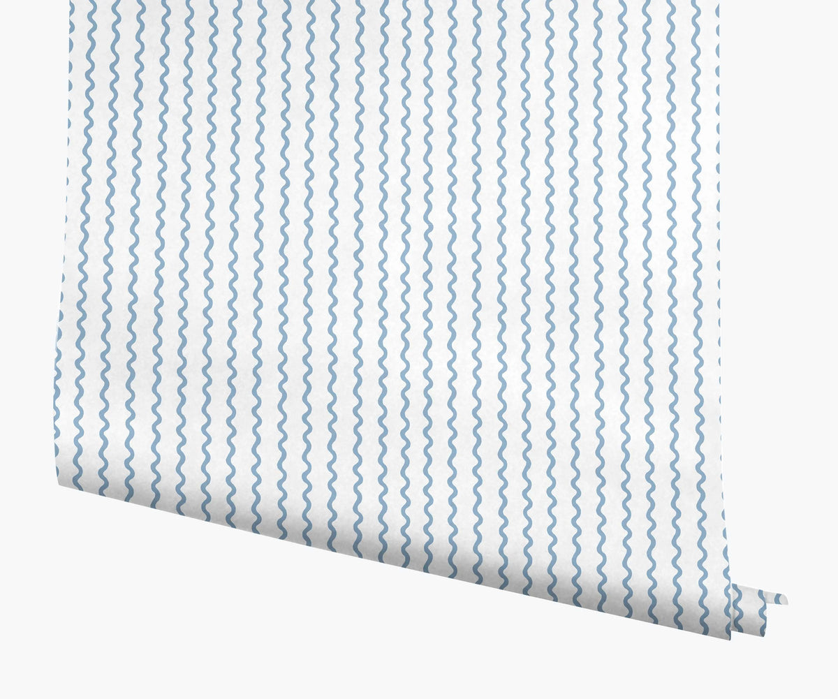 Rickrack Wallpaper - Blue