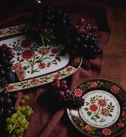 Large Porcelain Serving Platter - Gracie